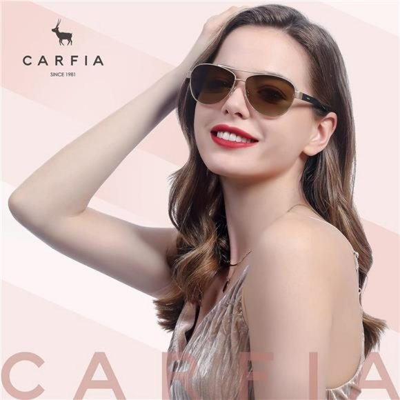 Polarized Sunglasses  UV Protection Ultra-Lightweight Metal Frame for Women main image 5
